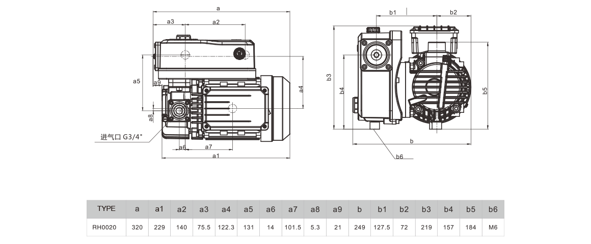 RH0020單級(jí)旋片真空泵 RH0020單級(jí)旋片真空泵